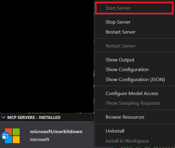 vscodeからMCP起動